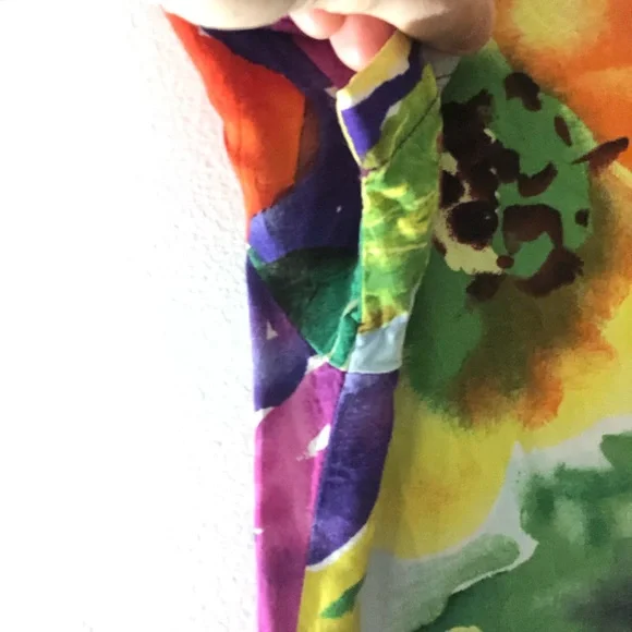 Vintage Jams World Hattie Tiered Mini Dress in Mixed Poppy Print Size Small - Picture 6 of 16